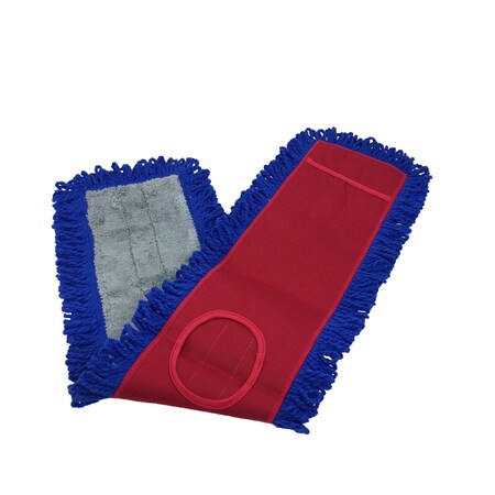 Monarch Brands Fringed Dust Mops w/ Red Canvas Backing - 36in, 36PK M850036-CS